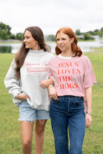 Load image into Gallery viewer, Jesus Loves The Hogs Stripe Tee