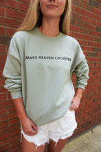 Load image into Gallery viewer, Make Heaven Crowded Green Pullover
