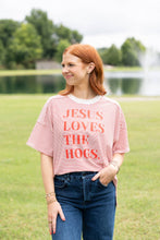 Load image into Gallery viewer, Jesus Loves The Hogs Stripe Tee
